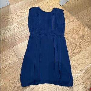 Chic Navy Blue Sleeveless Dress